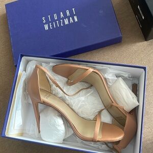 Stuart Weirztman Nudist Heels 8.5 in Camel